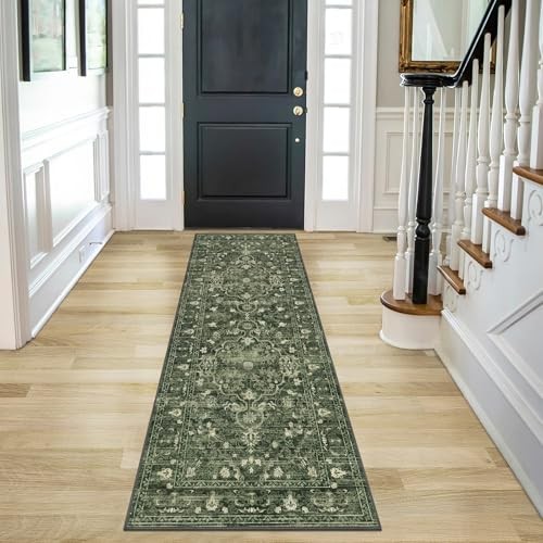 2' x 6' Boho Hallway Runner Rug Vintage Farmhouse Non Slip Soft Washable - Bild 5 von 6
