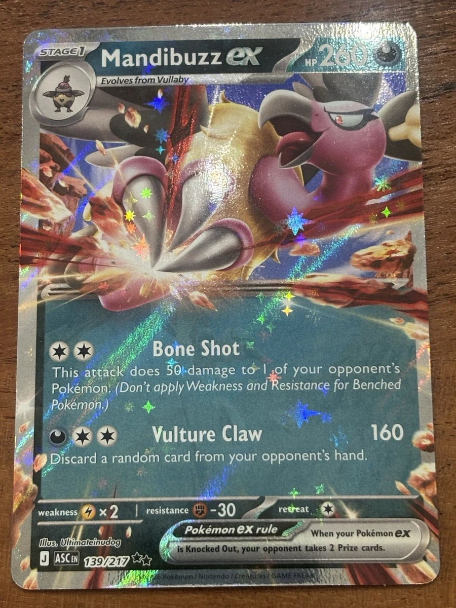 mandibuzz pokemon card Team Up #93 Evolves from Vullaby Mandibuzz [Reverse Holo] #69 Prices