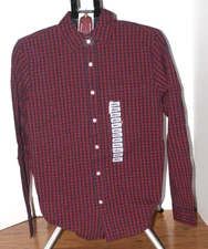 Men's GAP Button Down L/S Shirt - Merlot - Size Small