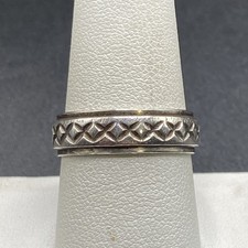 Wheeler Manuf. Co. Sterling Silver Band Ring - Size 9 1/4