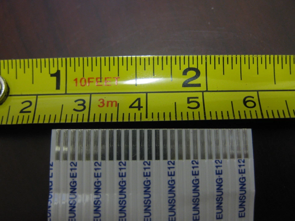 EUNSUNG E129545 AWM 2896 80C VW-1 5" 5inch 26pin 26 Flat White Flex Ribbon Cable - Image 2 of 3