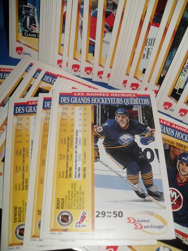 1993-94 PANINI HOCKEY - DURIVAGE (FRENCH) COMPLETE SET (50) NHL CARDS ! GRETZKY - Picture 2 of 2