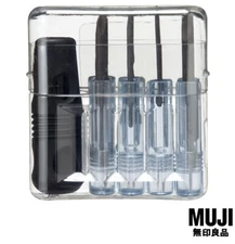 MUJI MADE IN JAPAN Compact Portable 8-Piece Mini Hand Tool /Screwdriver Set *NEW