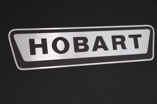 Vintage Hobart Decal On Brushed Film. Antique Hobart Decal 7.25x1.75 - Picture 4 of 4
