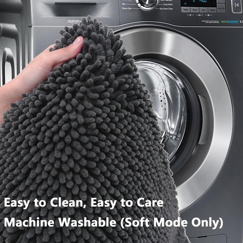 Chenille Bath Rug Set 2-Piece - Absorbent Non-Slip Mats Soft Bathroom Decor - 第 149/239 張圖片