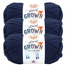 3 Pack Lion Brand Yarn 668-110BM Local Grown Yarn, Liberty