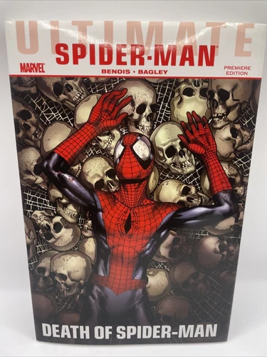 Ultimate Spider-Man Death of Spider Man Hardcover RARE McNiven Variant