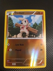 Pokemon TCG Timburr 59/114 Reverse Holo Black & White NM