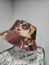 Sugar Skull Bucket Hat