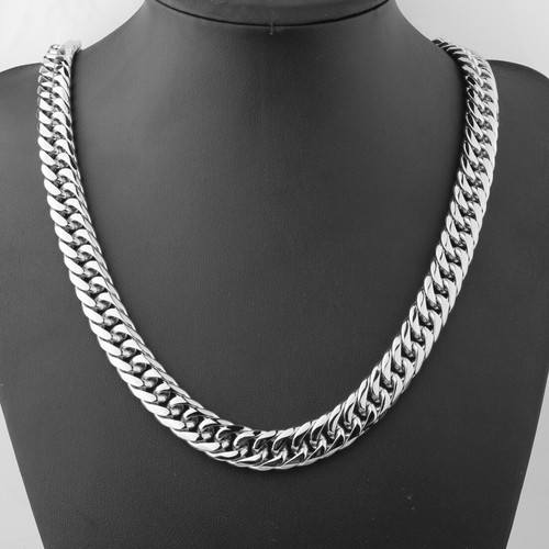 Heavy Strong Men Stainless Steel Curb Cuban Link Chain Necklace Jewelry - Picture 25 of 29