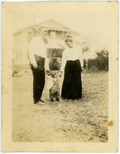 c1910 Photos TX Texas Midlothian Grandaprents & Children House Morgan Wallace