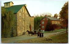 Postcard - Ressler's Mill at Mascot Roller Mill - Ronks, Pennsylvania