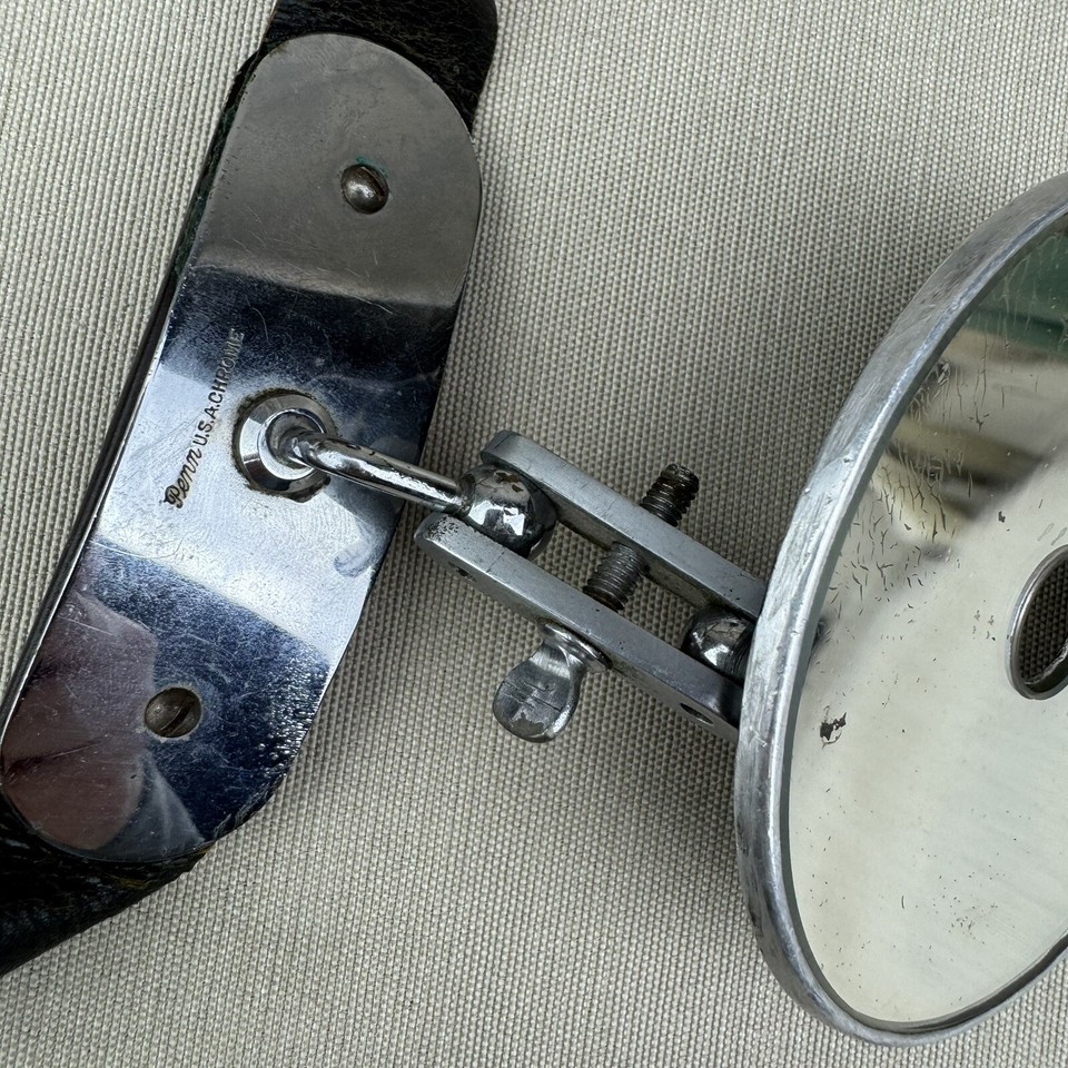 ENT Doctor’s Head Mirror/Reflector w Leather Headband Vintage Penn USA