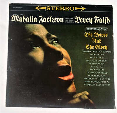 Mahalia Jackson The Power And The Glory 1960  Columbia CS8264 Gospel 2 Eyes VG