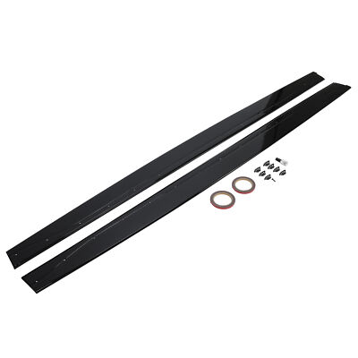 For BMW F82 F83 M4 2015-2020 Black MP Style Side Skirts Extension Lip Painted