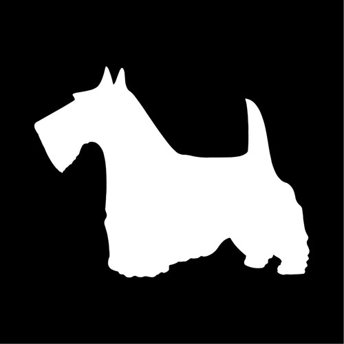 Scottish Terrier Vinyl Aufkleber Auto Fenster Laptop Hund Silhouette Aufkleber - Bild 4 von 11