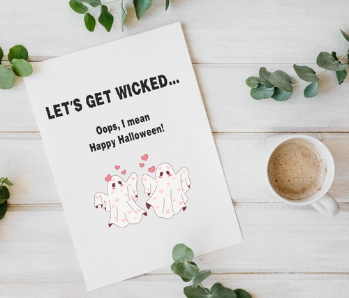 Tarjeta de Halloween para novio, novia, tarjeta sucia para esposa, esposo - Imagen 8 de 9
