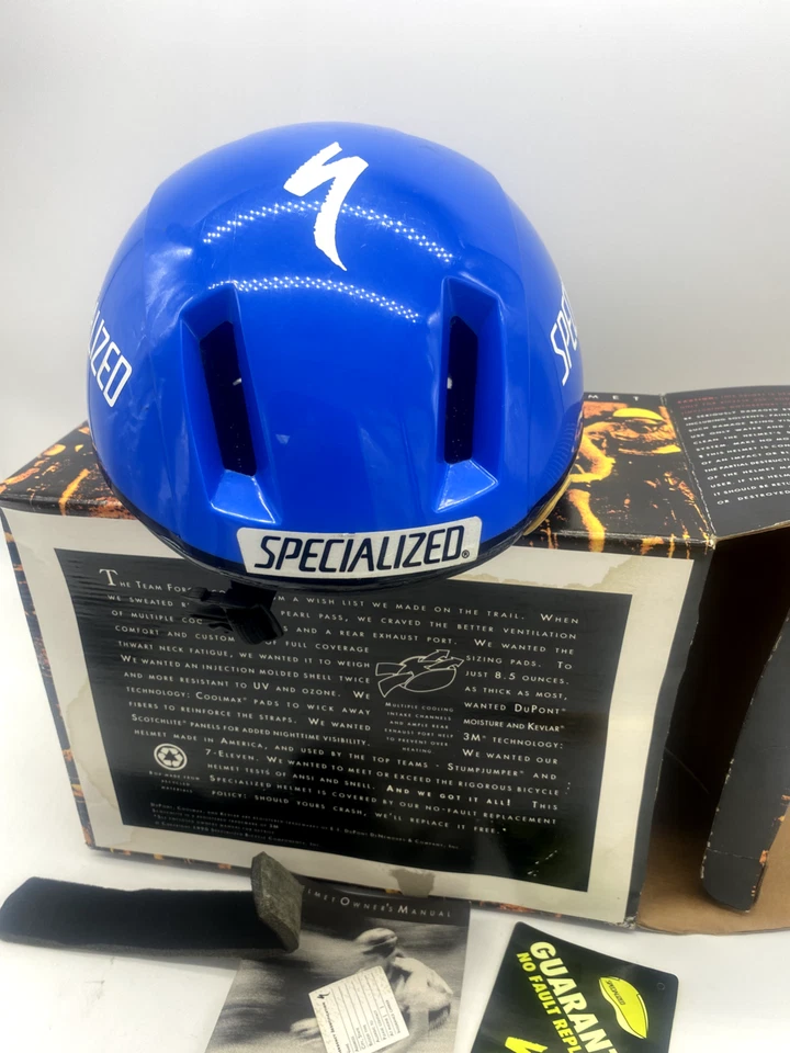 Casco de ciclismo especializado de colección raro de abril de 1992 para coleccionistas talla mediana Foto 2 de 4