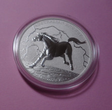 2024 Australian Brumby - Perth Mint 1oz Brilliant Uncirculated 9999 Silver Coin 41.98 per troy oz