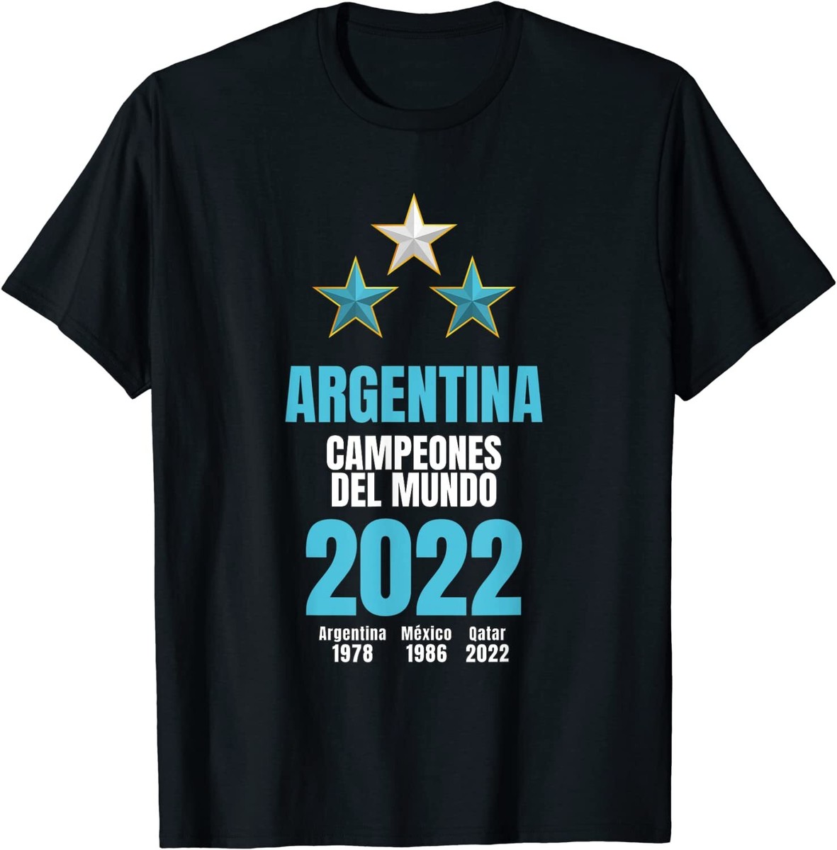 Argentina World Cup Champions 2022 Football Unisex T-Shirt | eBay