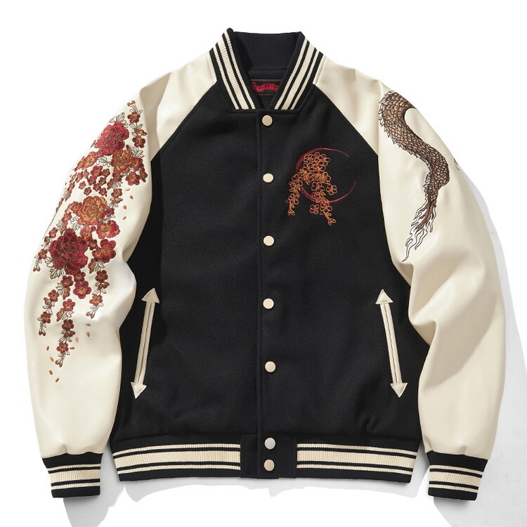 SQUARE TATTOO SOUVENIR JACKET スカジャン SQUARE】TATTOO SOUVENIR JACKET - CRACKLIMB 「 NewFunk store 」