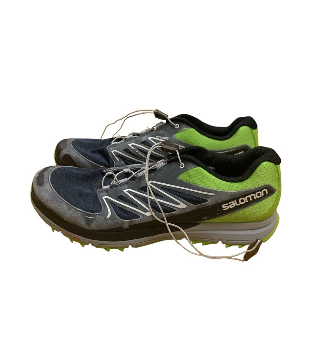 Salomon Sense Mantra City Trail Running Hiking Shoes Green Blue