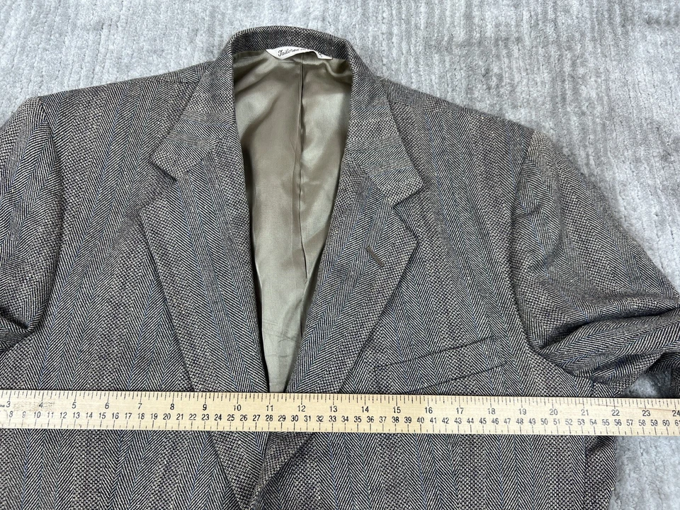 Blazer Stafford Para Hombres 42R Abrigo Deportivo Traje Chaqueta Dos Botones Poliéster Lana Seda Foto 4 de 4