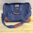 VTG Lands End Direct Merchants Blue Rigger Canvas Messenger Briefcase Bag