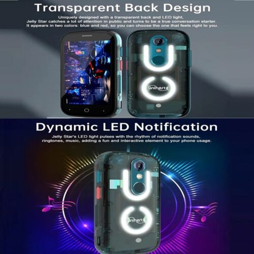 Unihertz Jelly Star Mini Smartphone 3.0" LED Transparent Backshell 8GB+256GB GPS - Picture 8 of 19