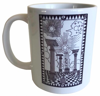 Freimaurerische Kaffeetasse - Rückverfolgungsbrett ersten Grades - ideales Geschenk oder Raffle-Preis