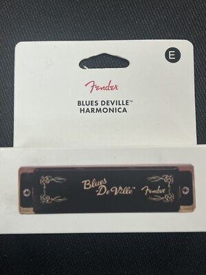 Fender Blues Deville 10 Hole Major Diatonic Harmonica, Key of E with Case