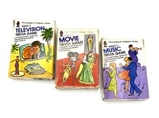 Lot 3 According to Professor Hoyle Pocket Trivia Card Games MUSIC - TV - MOVIE