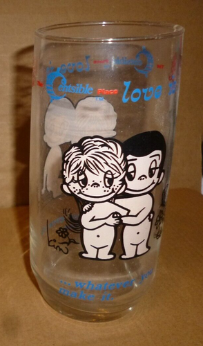 Vintage 1975 Kim Casali Centsible "Love Is..." Glass