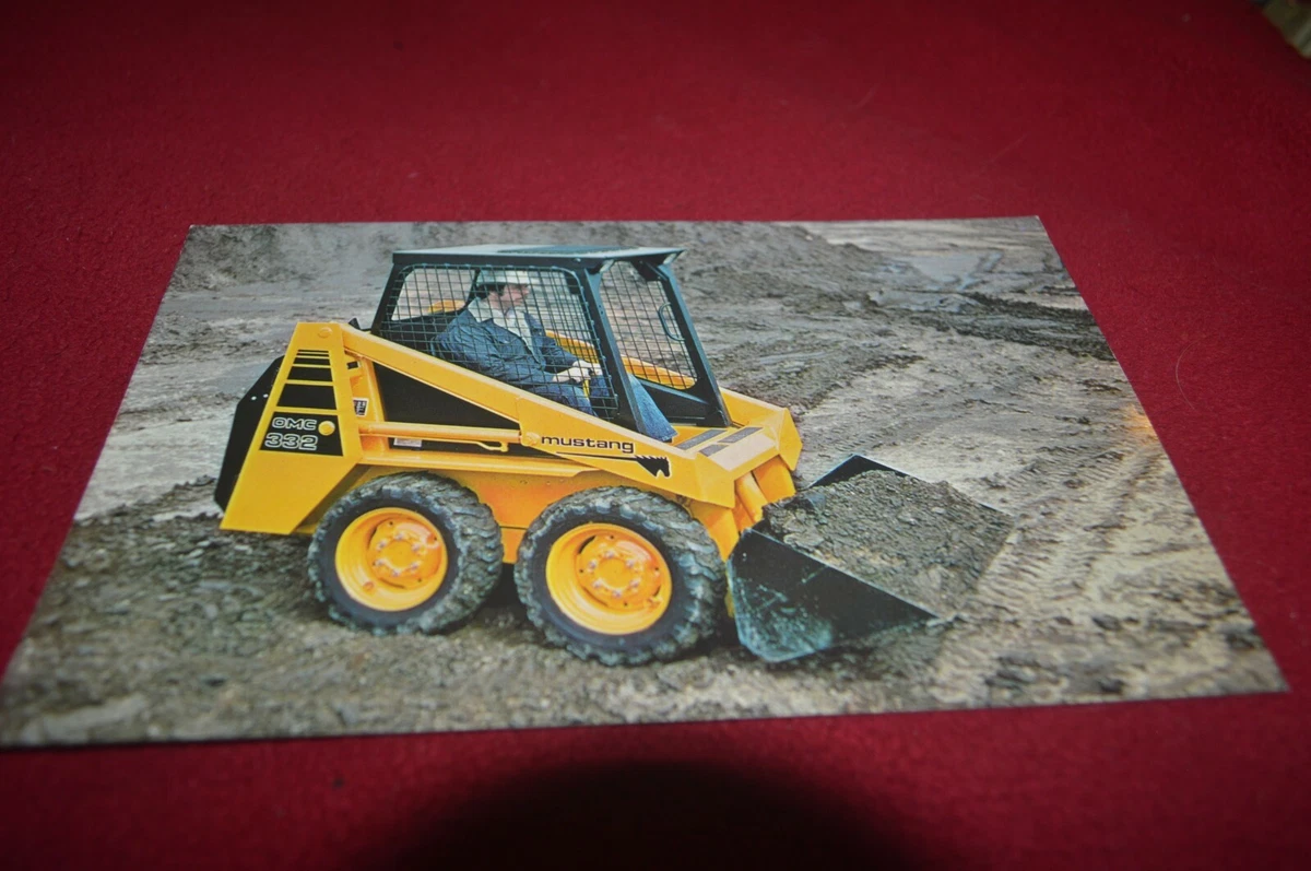 Owatonna MUSTANG 332 Skid Steuer Lader Postkarte Dealer's Broschüre AMIL15 ver3