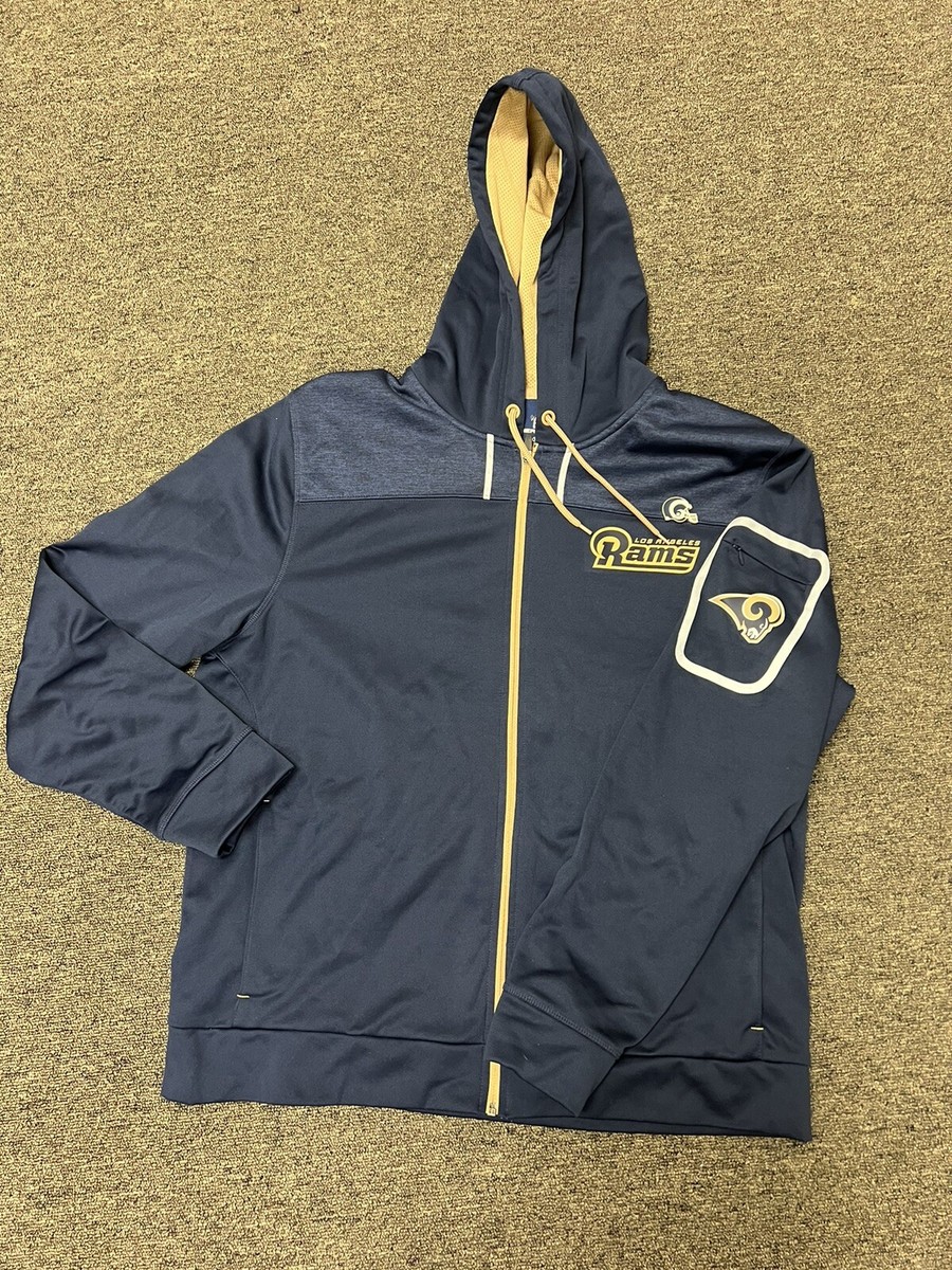 Majestic LA Rams Hoodie Adult XL NFL Football Therma Base Blue W