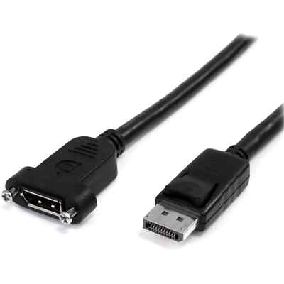 StarTech.com 3 ft / 91 cm 20 pin DP DisplayPort Extension Panel Mount Cable - Di