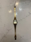 Vintage Seiko 11-3999 Greenish Dial Gold Tone Womens Mechanical Watch -