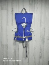 Stearns Classic Infant Life Jacket Up To 30 Lbs 14 kg Blue Gray Zipper