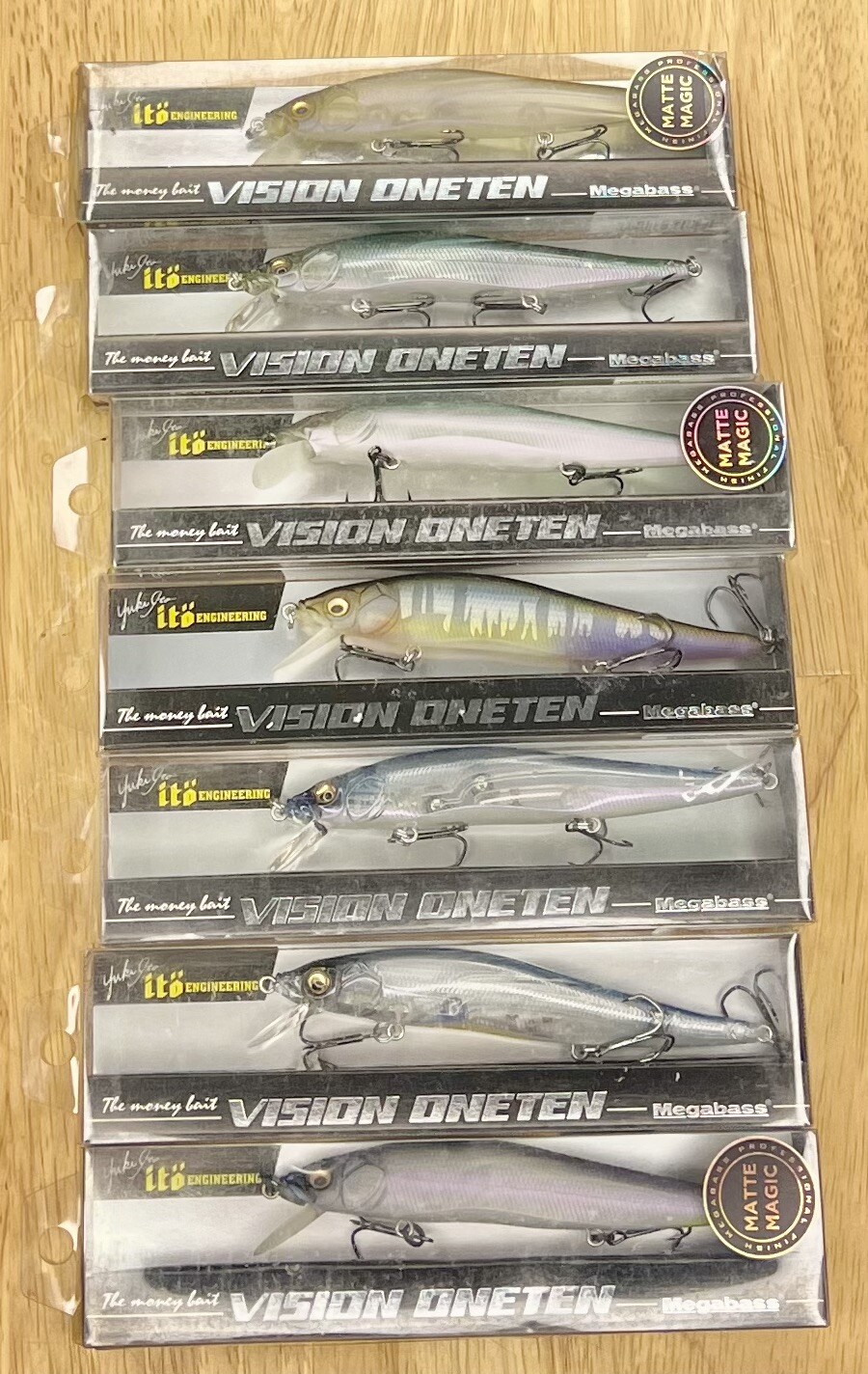 Megabass (Lot Of 7) Ito Vision OneTen & (Matte Series) Suspending Jerkbaits, NWT - Image 11