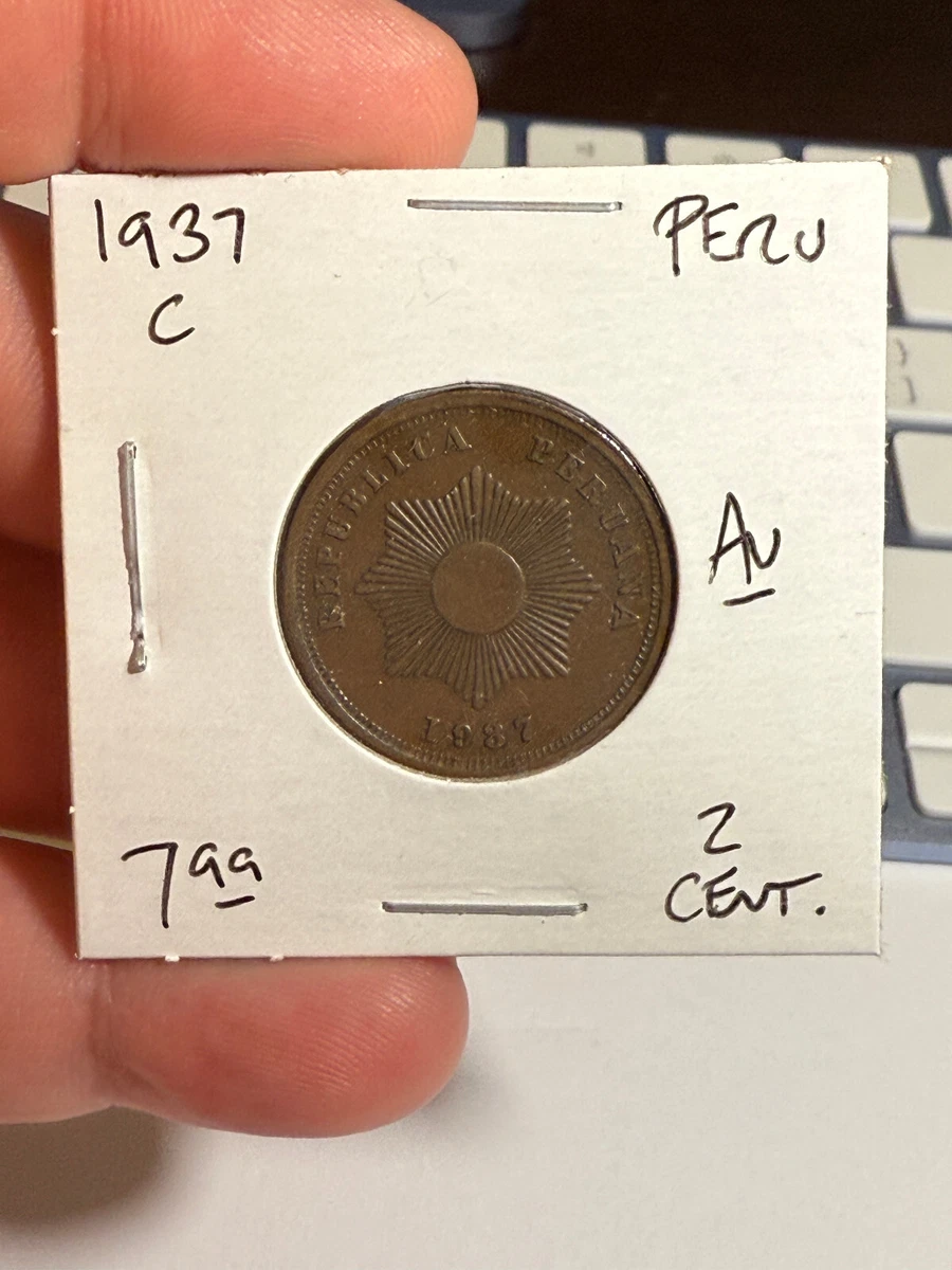 ペルー　2CENTAVOS　2センタボ　2ケンタボ　1937年 1937 C Peru 2 Centavos | eBay
