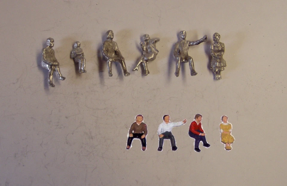 P&D Marsh OO Gauge PW116 Sitting people (6) castings require painting