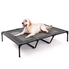 petizer 48" Elevated Dog Bed for Extra Large Dogs, Outdoor Dog Cot Bed Waterp...