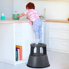 NNECW Kick Stool Ladder with Non-Slipping Platform for Kitchen/Bathroom