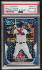 2023 Bowman Chrome Prospects Blue Shimmer Refractor Blaze Jordan PSA 10 10a4