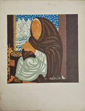 GIUSEPPE MIGNECO (1908-1997) LITOGRAFICA OPERA PER BOLAFFI ARTE FIRMA L' INVERNO