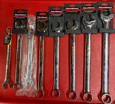 8 PIECE GEARWRENCH METRIC CHROME 12 POINT LONG PATTERN COMBINATION WRENCH SET