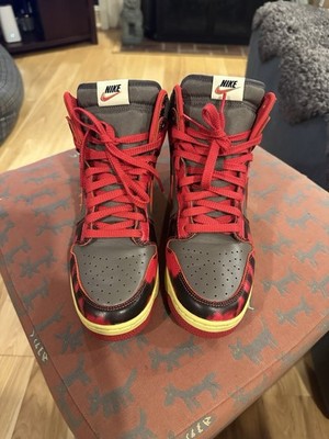 *PRISTINE*Nike Dunk High 1985 Acid Wash Red Men's US 10 DD9404-600 Pre-Owned