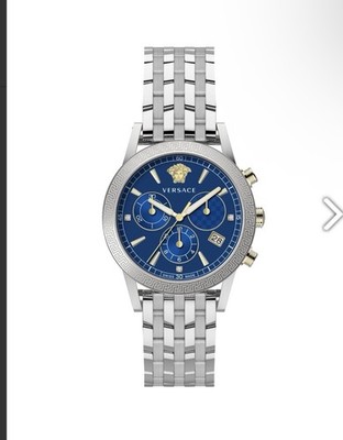 Versace Uhr VELT01019 Silber Gold blau unisex Frau Mann