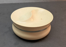 Vintage Avon Finishing Face Powder Container Swirl Design Dresser Trinket Box