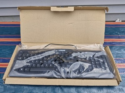NEW NIB Wired Keyboard 600 KU-0325 USB Black Full-Size Quiet Keys